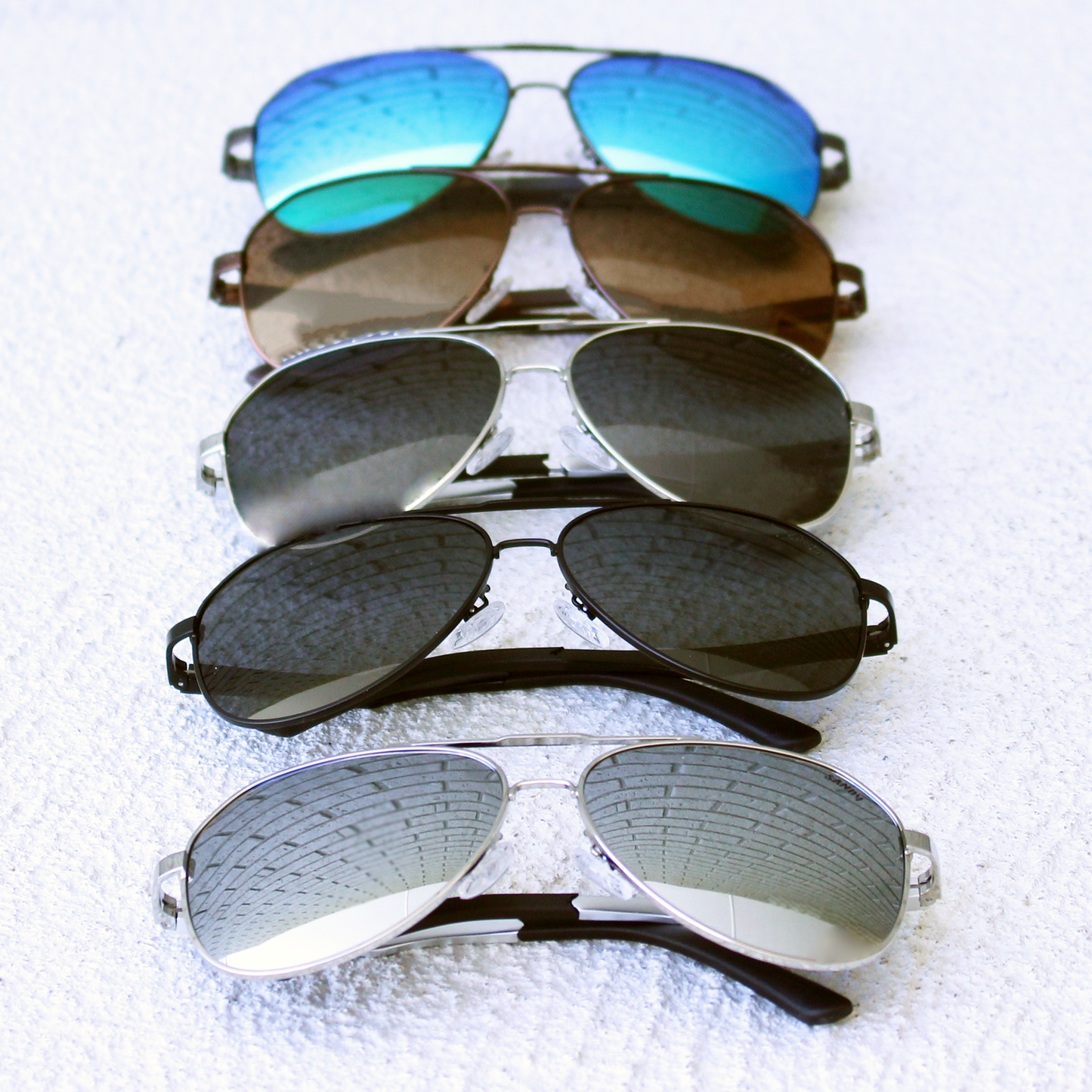 HIGH FLYER Silver - Polarised Aviator Sunglasses