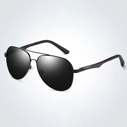 HIGH FLYER Black - Polarised Aviator Sunglasses