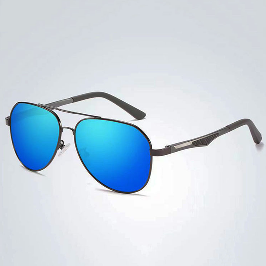 HIGH FLYER Blue - Polarised Aviator Sunglasses
