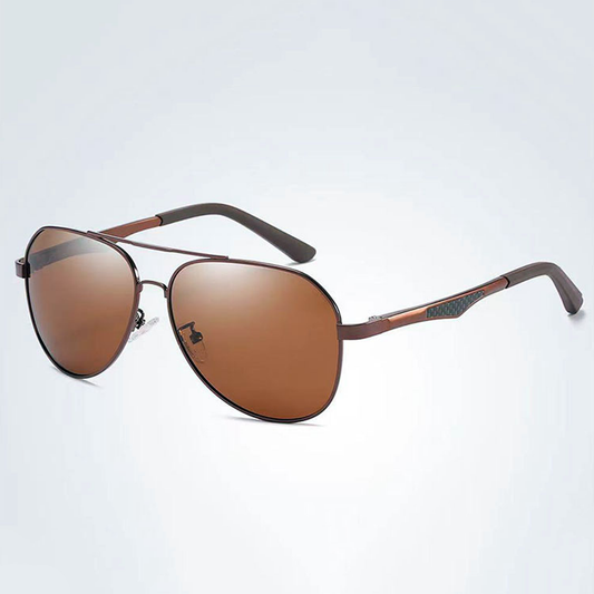 HIGH FLYER Bronze - Polarised Aviator Sunglasses